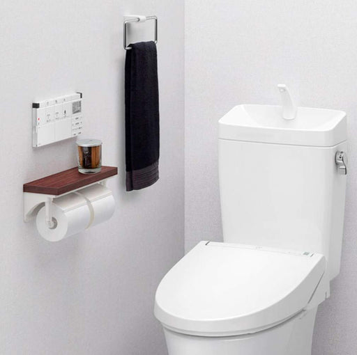 Lixil Inax Double Paper Roller Shelf - White, Japan (Cf-Aa64Ku/Wa)-Kiichin - The #1 Place for Japanese Goods in Your Hand!