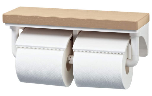 Lixil Inax Double Paper Roller with Shelves - Kurie Pail CF-AA64KU/LP-Kiichin - The #1 Place for Japanese Goods in Your Hand!