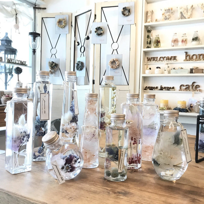 Rhyme Japan Herbarium Glass Bottle Set - 10 Bottles, 100Cc Capacity-Kiichin - The #1 Place for Japanese Goods in Your Hand!
