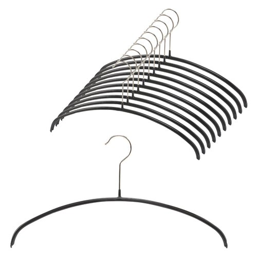 Tomorrow Japan Mawa German Non-Slip Hanger 36P 10Pc Black - Affordable & Convenient-Kiichin - The #1 Place for Japanese Goods in Your Hand!