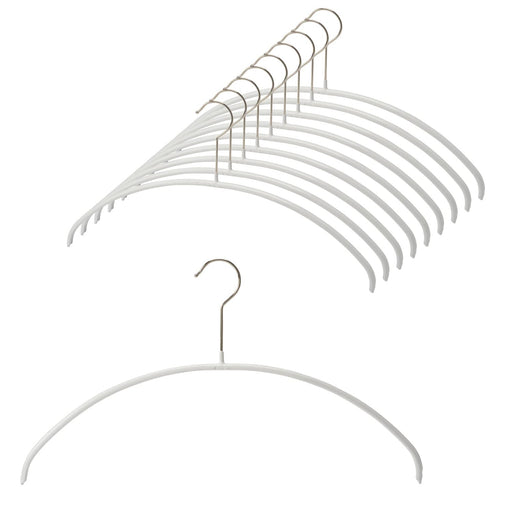Tomorrow Mawa German Non-Slip Hangers - 40P 10-Piece White Japan-Kiichin - The #1 Place for Japanese Goods in Your Hand!