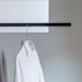Moritaalumi Industry Indoor Clothesline - Stretchable Laundry Bar, 1.28M-2.3M, 10Kg Load, Black-Kiichin - The #1 Place for Japanese Goods in Your Hand!
