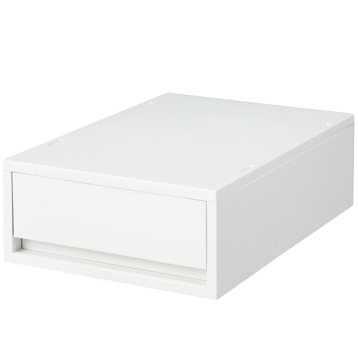 Muji Shallow Drawer Case - White Gray, 26x37x12cm - Made in Japan-Kiichin - The #1 Place for Japanese Goods in Your Hand!