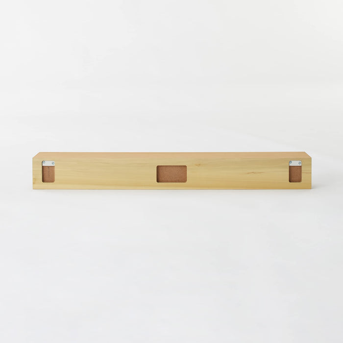 Mujirushi Ryohin Oak Wood Wall Shelf - 88x12x10cm - Made in Japan-Kiichin - The #1 Place for Japanese Goods in Your Hand!