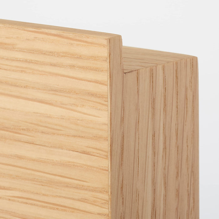 Mujirushi Ryohin Oak Wood Wall-Mounted Furniture 44x4x9cm - Made in Japan-Kiichin - The #1 Place for Japanese Goods in Your Hand!