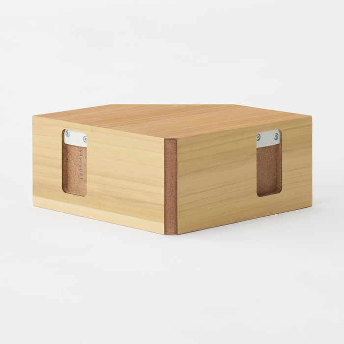 Mujirushi Ryohin Oak Wood Wall Corner Shelf - 22X22X10Cm-Kiichin - The #1 Place for Japanese Goods in Your Hand!