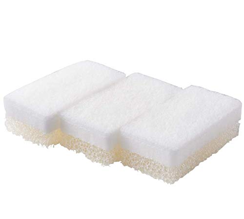 Muji 3-Layer Foam Sponge Set - 3Pcs, 6x12x3.5cm - Japan's Popular Classic-Kiichin - The #1 Place for Japanese Goods in Your Hand!