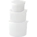 Nagao Round Storage Container Set - Made In Japan, 490Ml 900Ml 1700Ml-Kiichin - The #1 Place for Japanese Goods in Your Hand!