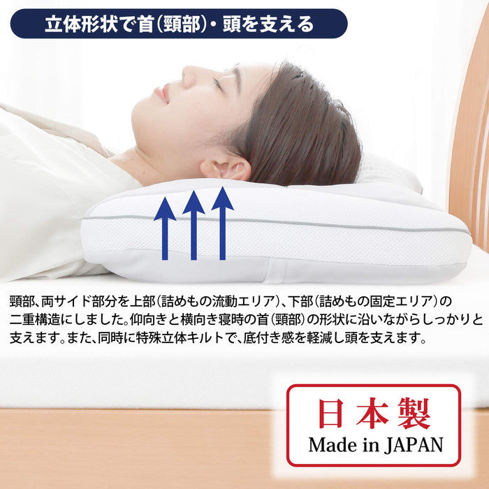 Nishikawa Adjustable Height Gray Pillow - Made in Japan-Kiichin - The #1 Place for Japanese Goods in Your Hand!