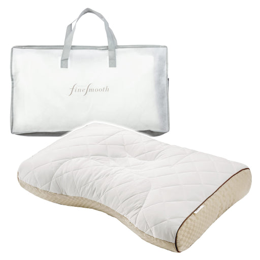 Nishikawa Japan Mini Pipe Pillow - Washable, Breathable, Elastic, Adjustable, Fine Smooth White-Kiichin - The #1 Place for Japanese Goods in Your Hand!