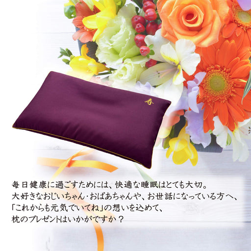Nishikawa Celebration Pillow - Adjustable Height Neck & Shoulder-Friendly Pillow Cover - Made In Japan - Purple (EH88102036Pl)-Kiichin - The #1 Place for Japanese Goods in Your Hand!
