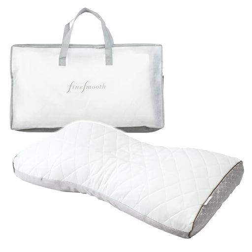 Nishikawa Smooth Pillow with Binchotan Charcoal Quilt | Supports Tossing & Turning | 3D Structure | Reduces Neck & Shoulder Burden | Adjustable Height | Urethane Sheet | Japan-Kiichin - The #1 Place for Japanese Goods in Your Hand!