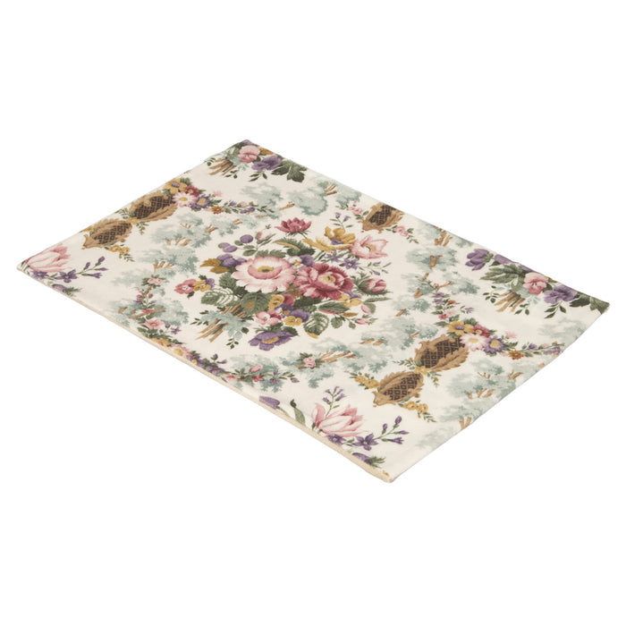 Nishikawa Cotton Pillowcase - Washable, 63X43Cm, Rose Chateau, Japan, PJ01351695-Kiichin - The #1 Place for Japanese Goods in Your Hand!