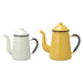 Noda Horo Enamel Coffee Pot #11 - White Stylish and Functional Kitchen Essential-Kiichin - The #1 Place for Japanese Goods in Your Hand!