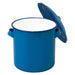 Noda Horo 12cm Enamelware Storage Jar with Lid - Stylish and Functional Kitchen Organizer-Kiichin - The #1 Place for Japanese Goods in Your Hand!