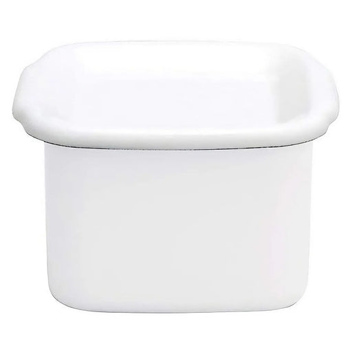 Noda Horo Enamel Square Food Containers with Lid - White Series-Kiichin - The #1 Place for Japanese Goods in Your Hand!