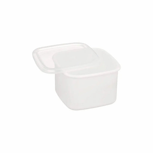Premium Enamel Square Food Containers With Lid - Noda Horo White Series-Kiichin - The #1 Place for Japanese Goods in Your Hand!