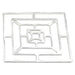 Nousaku Square 120x120mm Hand-Crafted Tinware Folding Basket-Kiichin - The #1 Place for Japanese Goods in Your Hand!