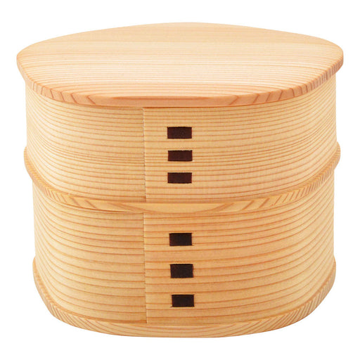 Baika Two-Tier Bento Lunch Box - Authentic Odate Magewappa Design-Kiichin - The #1 Place for Japanese Goods in Your Hand!