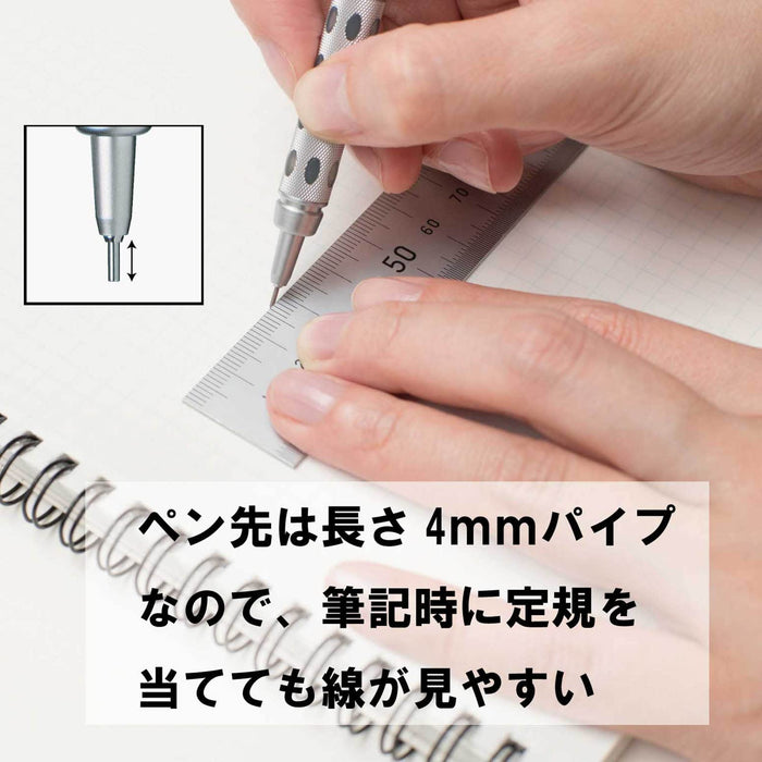 Pentel Graph Gear 1000 0.5mm Mechanical Pencil - Silver, Made in Japan-Kiichin - The #1 Place for Japanese Goods in Your Hand!