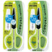 Plus Japan Scissors Set - Fit Cut Curve Fluorine Coated Adhesive Tape Glue Non-Sticky White Green 34545-2P-Kiichin - The #1 Place for Japanese Goods in Your Hand!