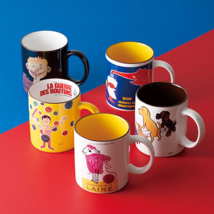 Raymond Savignac Aito Dopp 320ml Large Mug Cup Gift Dishwasher Safe Made in Japan 274003-Kiichin - The #1 Place for Japanese Goods in Your Hand!