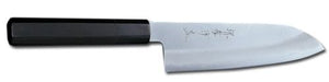 Sakai Takayuki Ginsan Ebony Santoku Knife 180mm Silver-3 Steel 14261-Kiichin - The #1 Place for Japanese Goods in Your Hand!