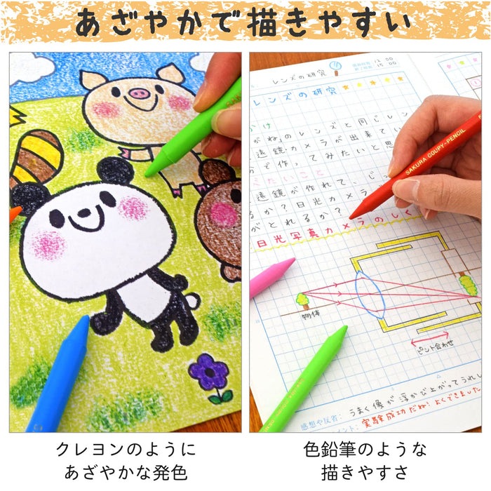 Sakura Crepas Japan Coupy Pencil Set - 24 Color Soft Case-Kiichin - The #1 Place for Japanese Goods in Your Hand!