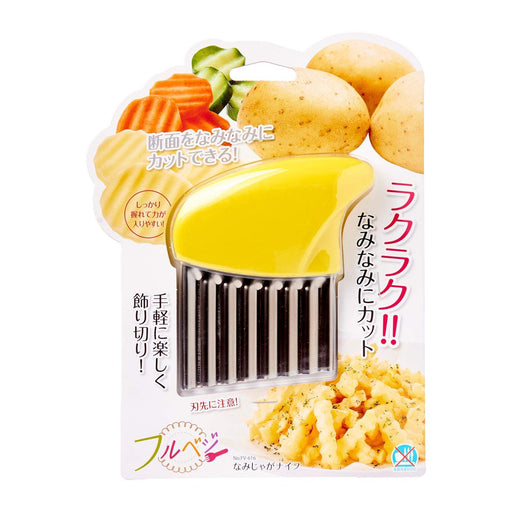 Shimomura Kougyou FV-616 Full Veg Nami Potato Knife-Kiichin - The #1 Place for Japanese Goods in Your Hand!