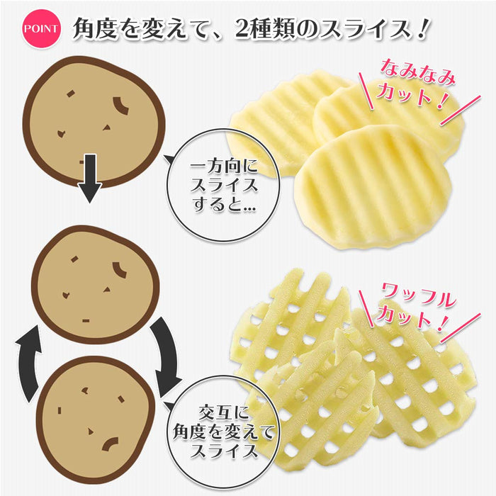 Shimomura Kogyo FV-636 Waffle Slicer Japan Made Niigata Tsubame-Sanjo ABS Stainless Steel Yellow-Kiichin - The #1 Place for Japanese Goods in Your Hand!