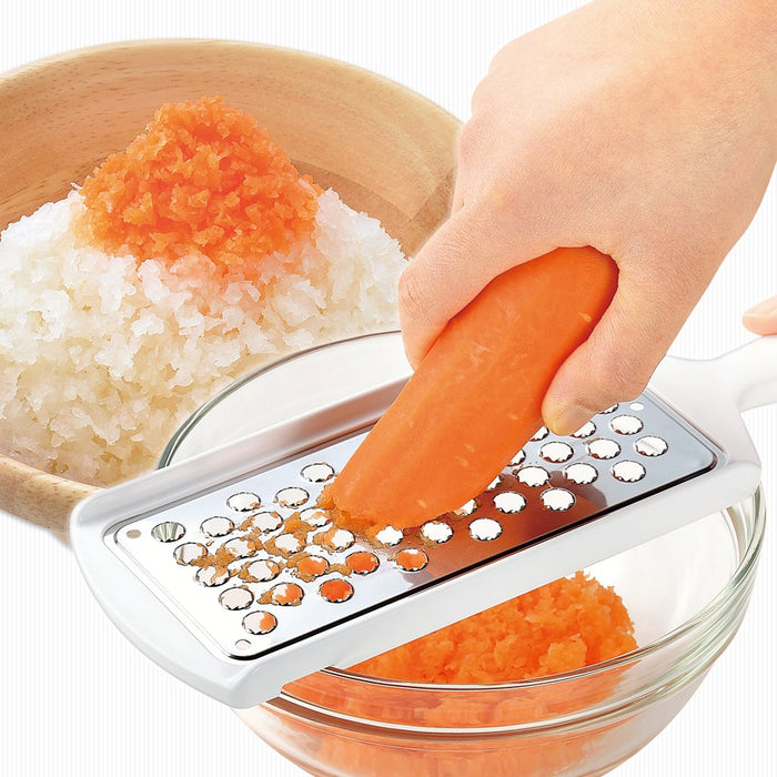 Shimomura Kougyou Japan Fv-605 Stainless Grater - Dishwasher Safe-Kiichin - The #1 Place for Japanese Goods in Your Hand!