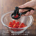 Shimomura Kogyo KIB-615 Tomato Cutter Japan Dishwasher Safe 100x135x50mm Tsubame-Sanjo Black-Kiichin - The #1 Place for Japanese Goods in Your Hand!