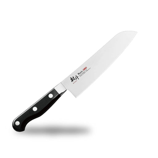 Shimomura Kougyo Santoku Knife 170mm Molybdenum Vanadium Steel MBS-101 Niigata Tsubame-Sanjo Black-Kiichin - The #1 Place for Japanese Goods in Your Hand!