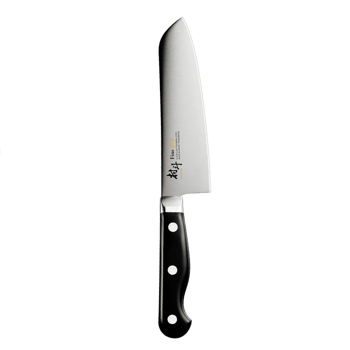 Shimomura Kougyou Santoku Knife 170mm Aus-10 Mfn-101 Niigata Tsubame-Sanjo Black-Kiichin - The #1 Place for Japanese Goods in Your Hand!