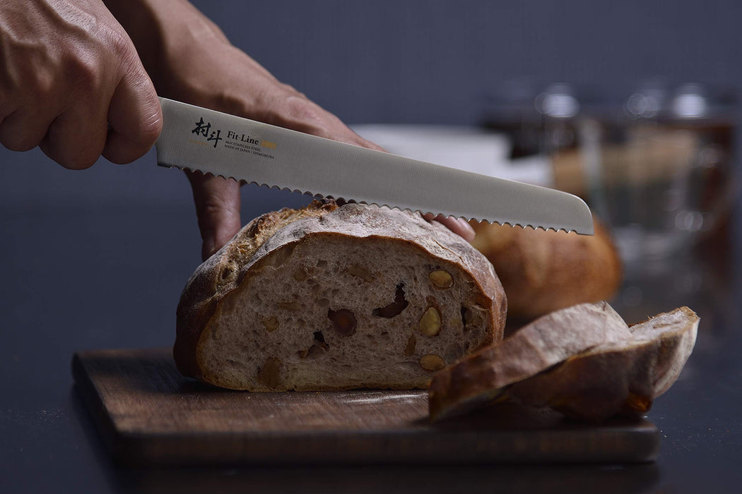 Shimomura Kogyo MFL-106 210mm Molybdenum Vanadium Steel Bread Knife Japan Dishwasher Safe-Kiichin - The #1 Place for Japanese Goods in Your Hand!