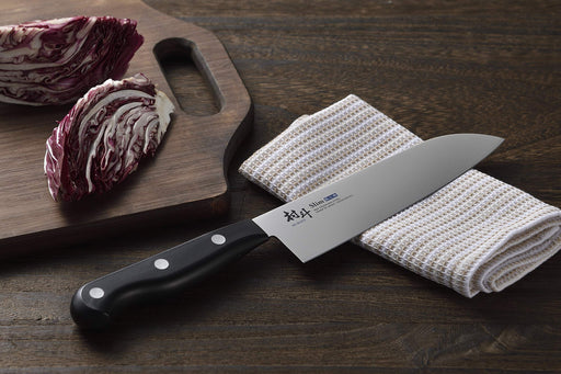Shimomura Kougyou Murato Slim Santoku Knife 165mm Molybdenum Vanadium Steel MSL-101 Niigata Tsubame-Sanjo-Kiichin - The #1 Place for Japanese Goods in Your Hand!