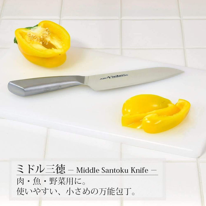 Shimomura Kougyou NVD-05 145mm Santoku Knife Japan Molybdenum Vanadium Steel Dishwasher Safe-Kiichin - The #1 Place for Japanese Goods in Your Hand!