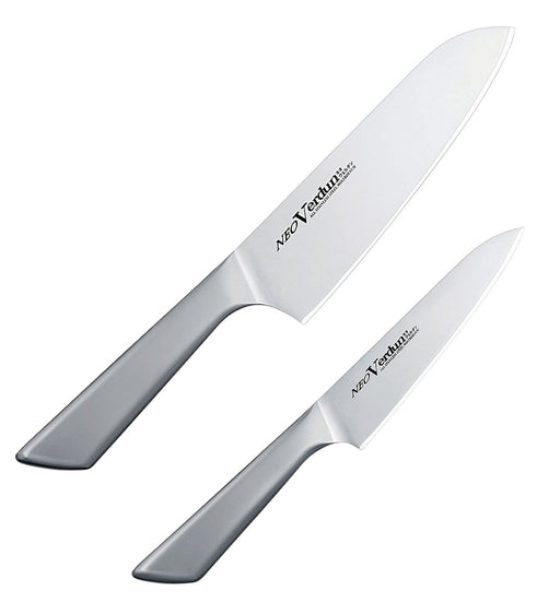 Shimomura Kougyou NVD-50 Knife Set Japan Molybdenum Vanadium Steel Santoku 165mm/Petty 125mm-Kiichin - The #1 Place for Japanese Goods in Your Hand!