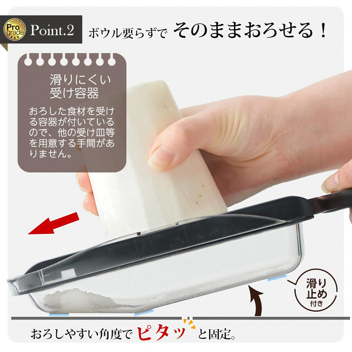 Shimomura Kogyo PG-614 Niigata Tsubame-Sanjo Black Professional Speed Grater-Kiichin - The #1 Place for Japanese Goods in Your Hand!