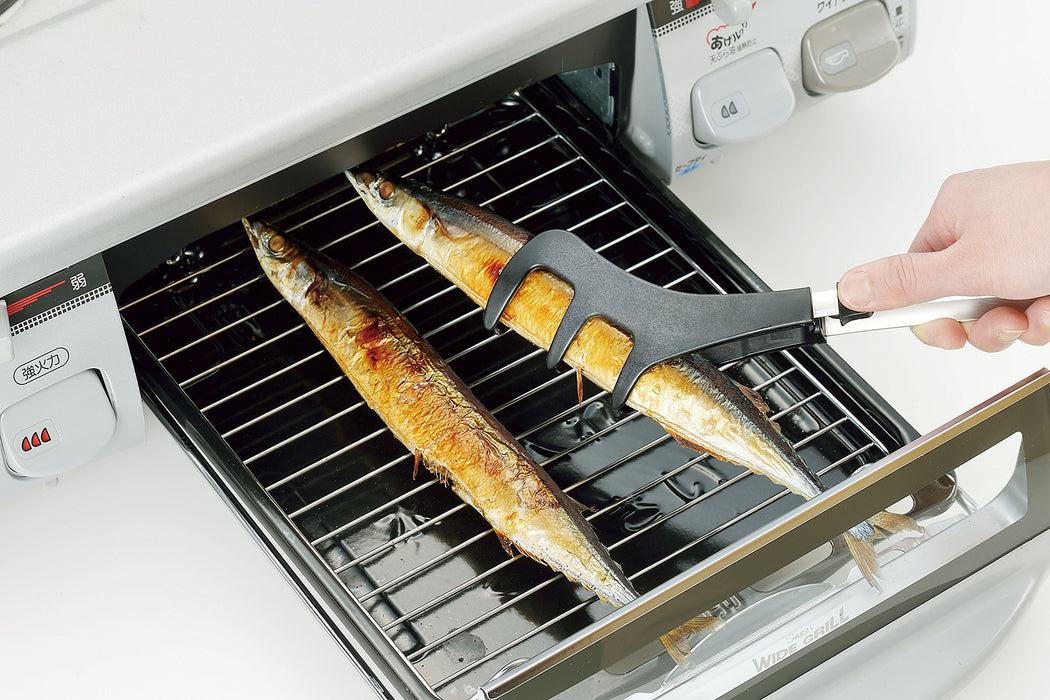 Shimomura Kogyo Kz-204 Grilled Fish Tongs Japan Made Dishwasher Safe Tsubame-Sanjo-Kiichin - The #1 Place for Japanese Goods in Your Hand!