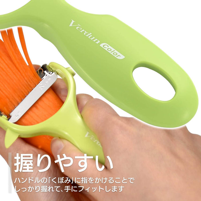 Shimomura Kougyou Vck-02O Kinpira Peeler Orange DW Safe Japan Niigata Tsubame-Sanjo-Kiichin - The #1 Place for Japanese Goods in Your Hand!