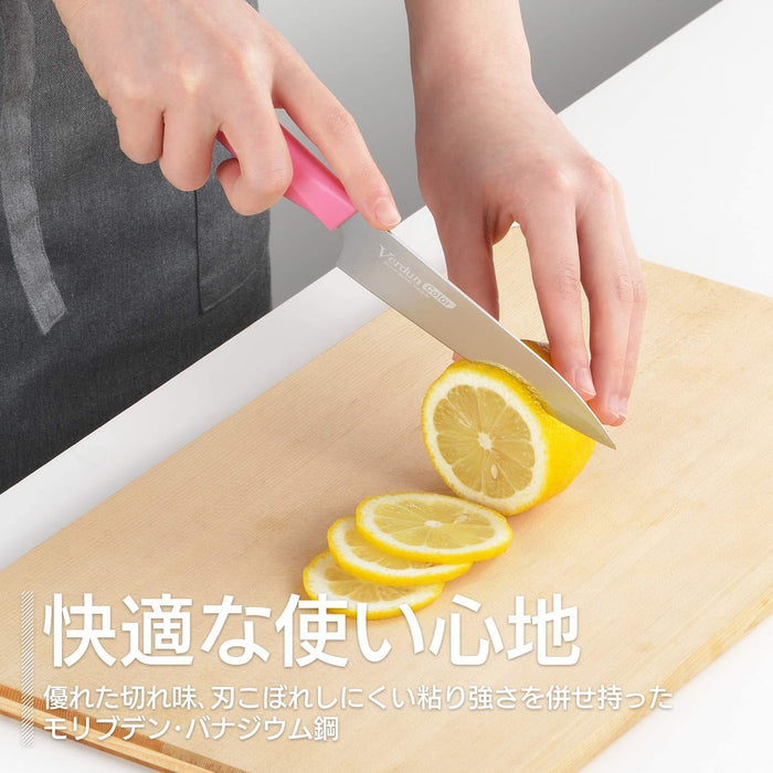 Shimomura Kogyo Japan Vcn-03P 130mm Pink Knife Molybdenum Vanadium Steel Dishwasher Safe-Kiichin - The #1 Place for Japanese Goods in Your Hand!