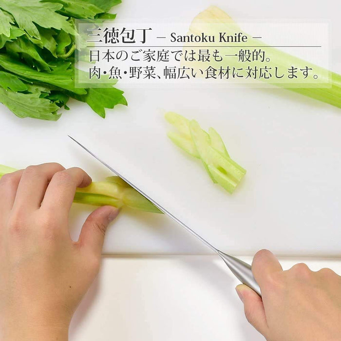 Shimomura Kougyou 3pc Knife Set Santoku 165mm Gyuto 180mm Petty 125mm Molybdenum Vanadium Steel Dishwasher Safe OVD-80 Made in Niigata Tsubame-Sanjo-Kiichin - The #1 Place for Japanese Goods in Your Hand!