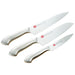 Shimomura Kogyo Santoku/Gyuto/Petty Knife Set 3pcs KZ-CJB3S-Kiichin - The #1 Place for Japanese Goods in Your Hand!