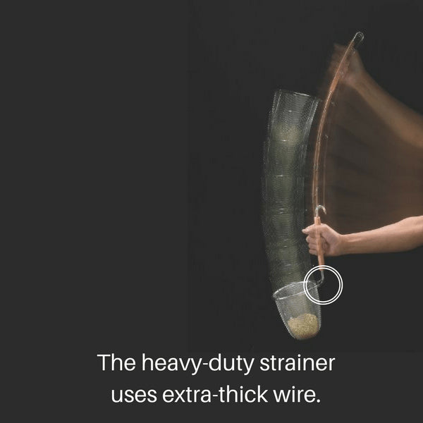 Shinetsu Works Japan Stainless Steel Ramen Tebo Strainer (8 Mesh)-Kiichin - The #1 Place for Japanese Goods in Your Hand!