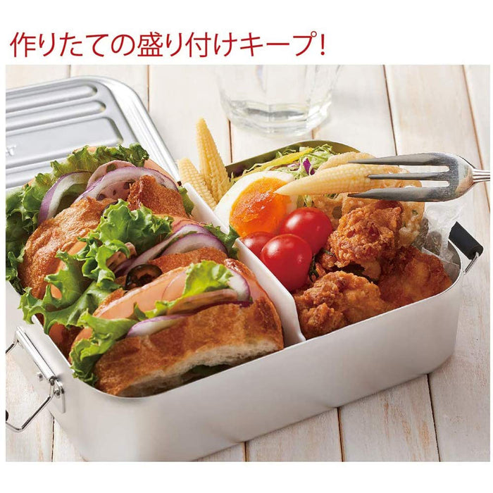 Skater AF10B-A Silver 1000ml Bento Box Large Capacity Men's-Kiichin - The #1 Place for Japanese Goods in Your Hand!