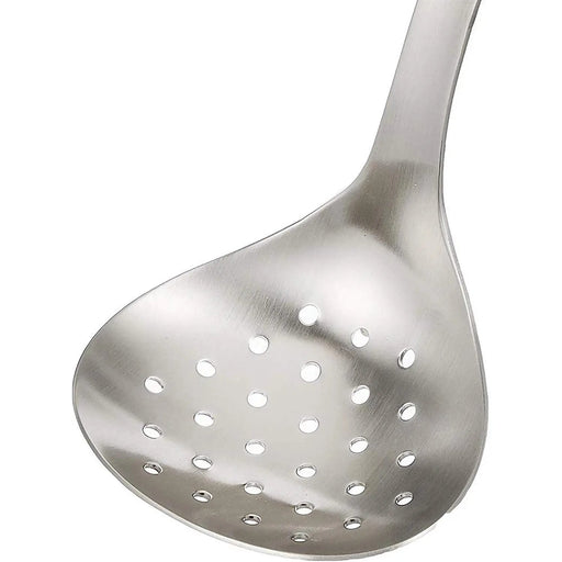 Sori Yanagi Stainless Steel Small Skimmer - Efficient Kitchen Tool-Kiichin - The #1 Place for Japanese Goods in Your Hand!