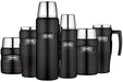 Thermos Stainless King 0.45L Food Jar - Matte Black, Folding Spoon Included-Kiichin - The #1 Place for Japanese Goods in Your Hand!