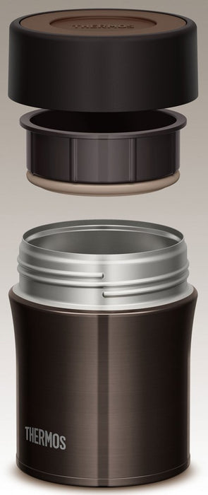 Thermos 0.5L Black Vacuum Insulated Food Container - Jbm-500 Bk-Kiichin - The #1 Place for Japanese Goods in Your Hand!