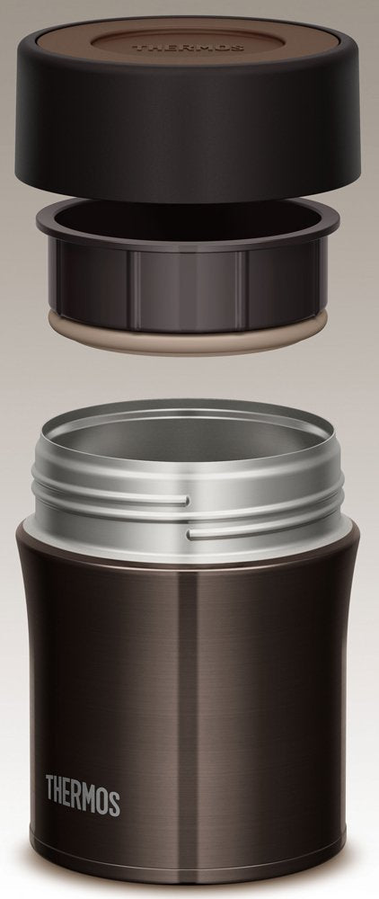 Thermos 0.5L Black Vacuum Insulated Food Container - Jbm-500 Bk-Kiichin - The #1 Place for Japanese Goods in Your Hand!
